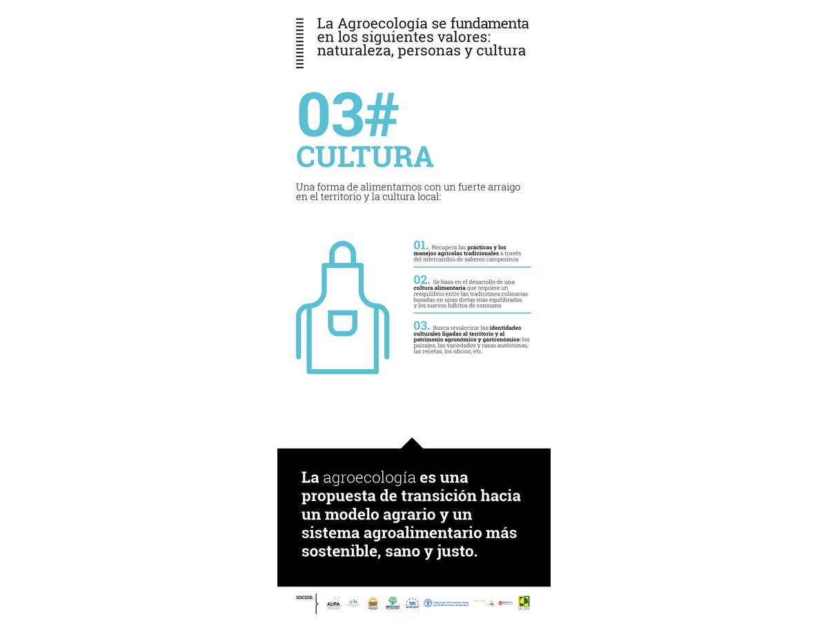 Primera página de ¿Qué es la agroecología? Panel 3: cultura