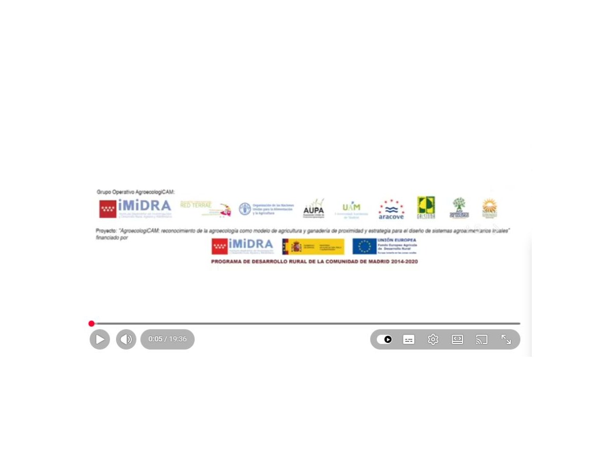 Pantalla inicial de Presentación de las jornadas