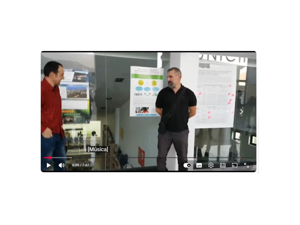 Pantalla inicial de V Simposio agroecología, municipalismo y desarrollo rural: Cooperativa agroecologica y educativa en Miguelturra