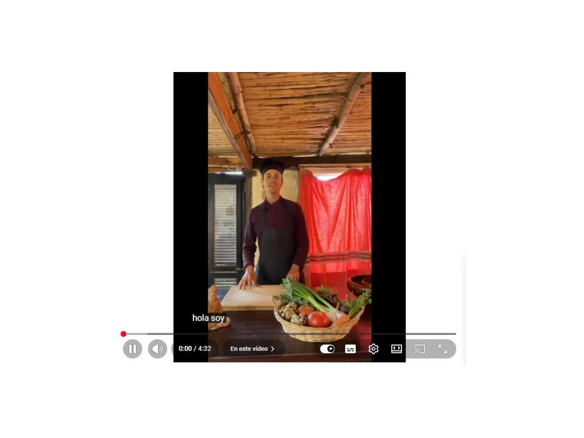 Pantalla inicial de La hamburguesa Arico Que Rico. Ecochef Terrae 2021