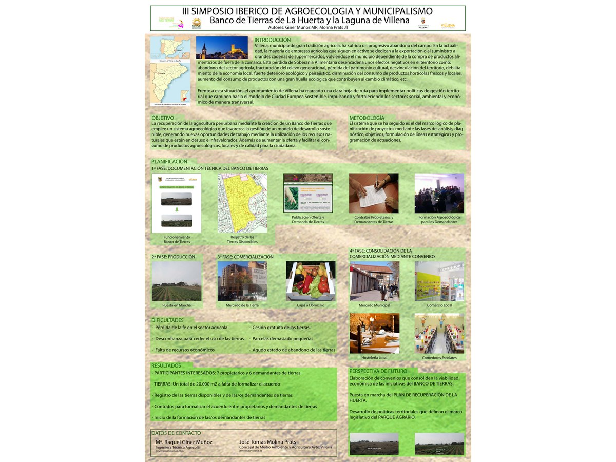 Primera página de Banco de tierras de La Huerta y la Laguna de Villena