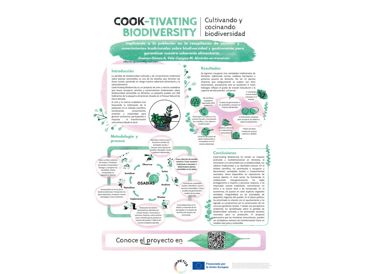 Primera página de Cook-Tivating Biodiversity: cultivando y cocinando biodiversidad
