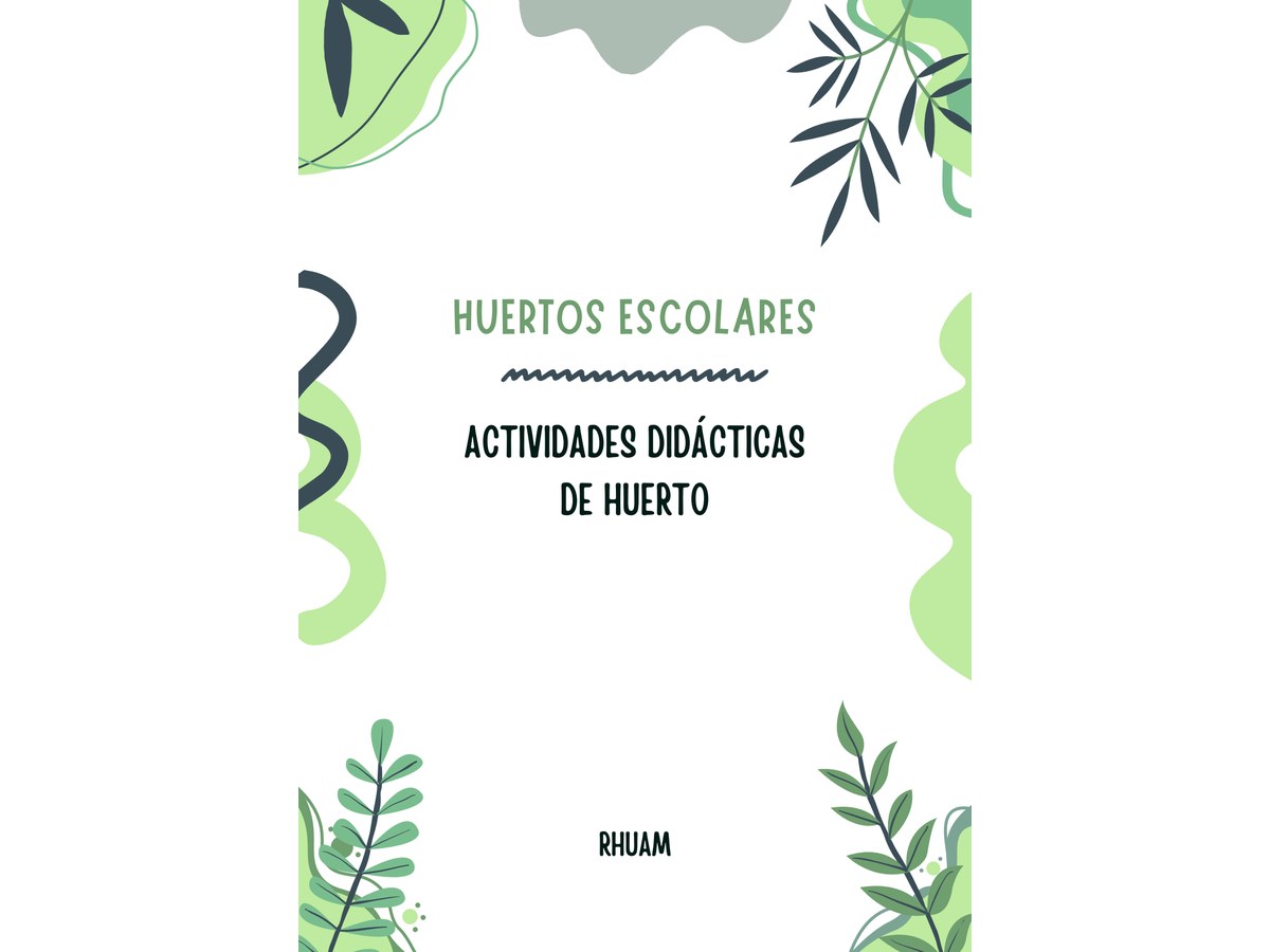 Primera página de Actividades didácticas para huerto.(RHUAM)