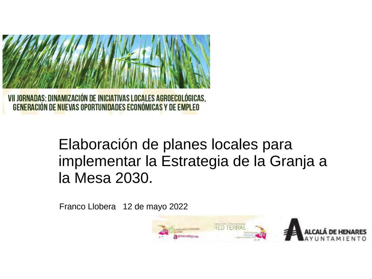 Primera página de Elaboración de planes locales para implementar la Estrategia de la Granja a la Mesa 2030.